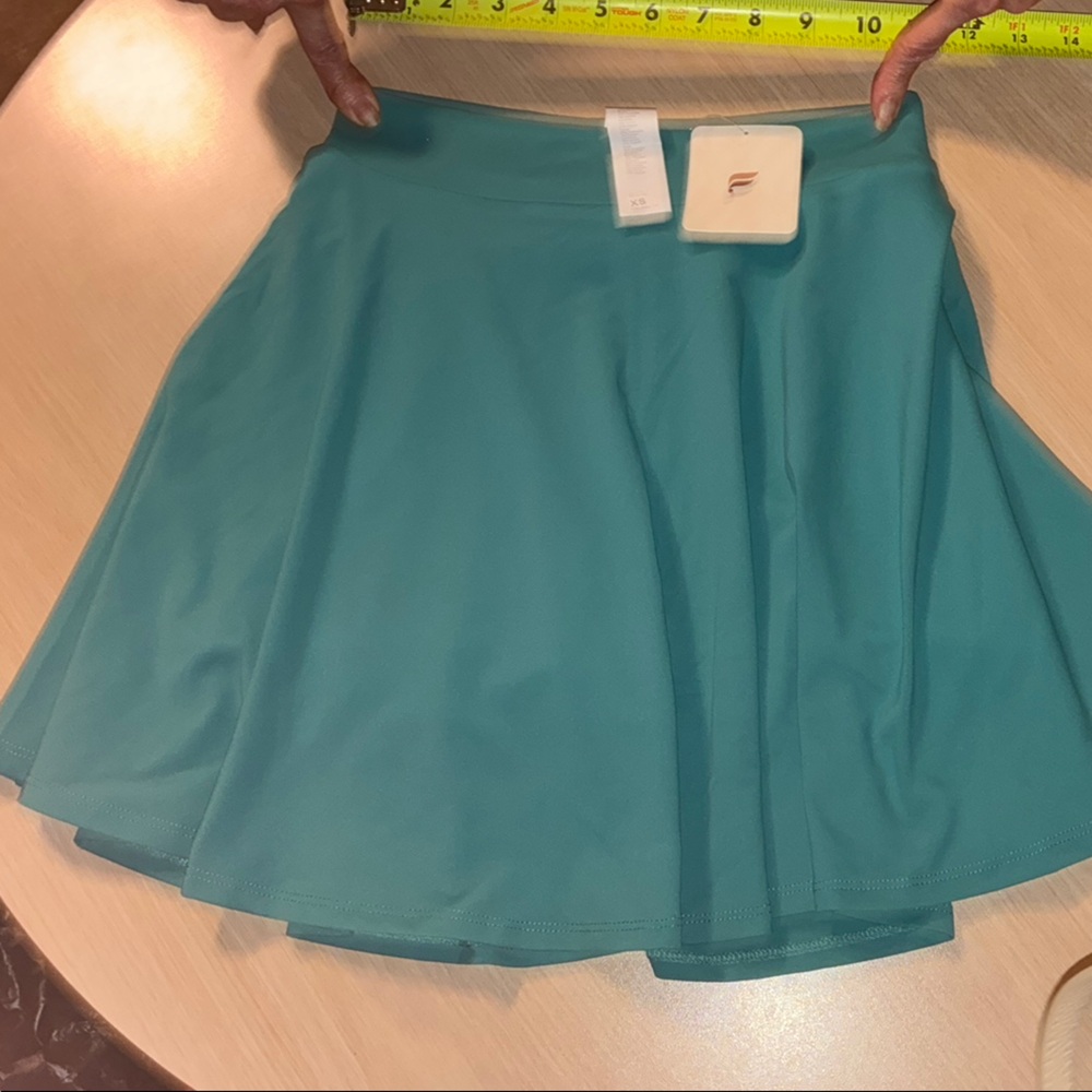 Fabletics teal tennis skort XS